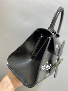 Delvaux Brillant L'Humour Lettering Black