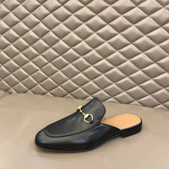 Gucci Princetown Slipper Black Leather.