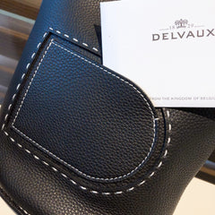 Delvaux Pin Mini Bucket Black