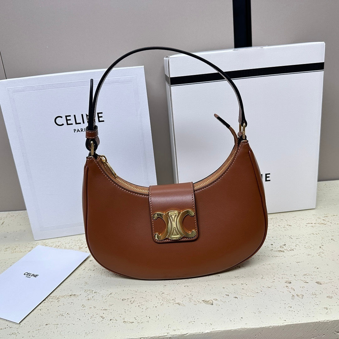 Celine Medium Ava Triomphe Brown
