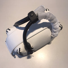 Delvaux Cool Box Mini Bohème Stitch White