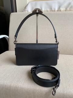 Coach Tabby Shoulder Bag 26 with Beadchain Black