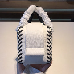 Delvaux Cool Box Mini Bohème Stitch White