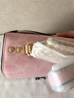 Coach Mini Klare Crossbody Bag Pink Ferragens Douradas