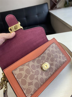 Bolsa Coach Tabby 26 Signature Canvas Colorblock